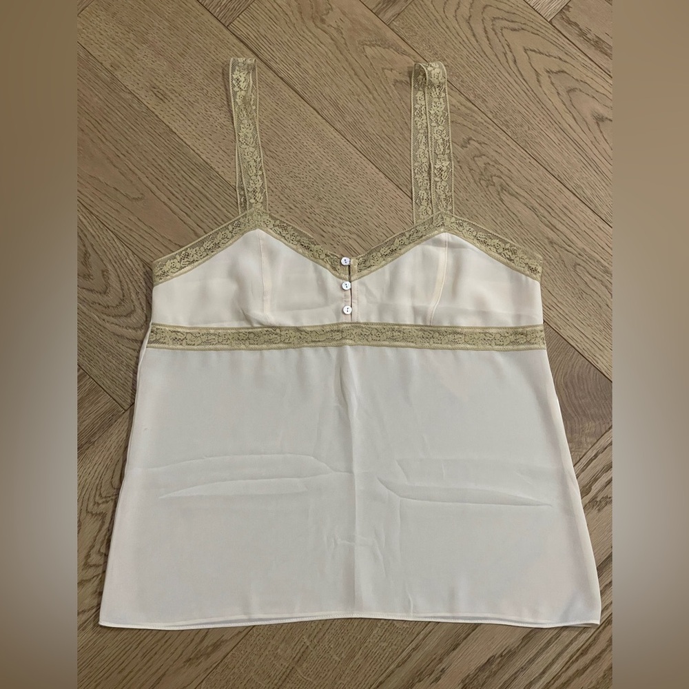 Peach lace cami. ZARA